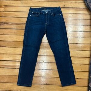 7 For All Mankind denim jeans in dark blue wash